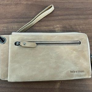 Belle & Bloom Light Brown ID Wristlet Wallet